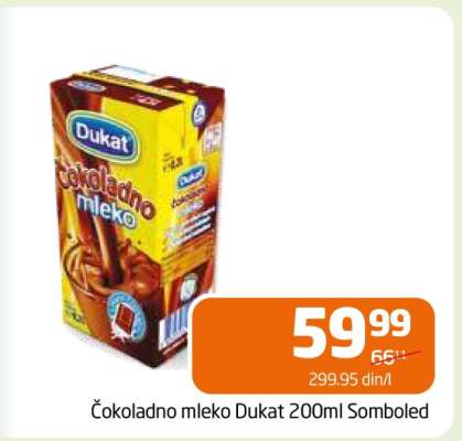 Čokoladno mleko Dukat 200ml Somboled