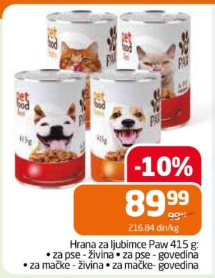 Hrana za ljubimce Paw 415 g