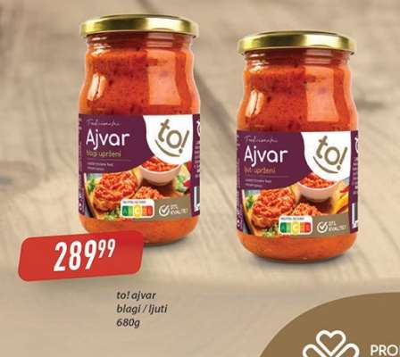 to! ajvar blagi/ljuti