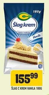Šlag C Krem Vanila 180g