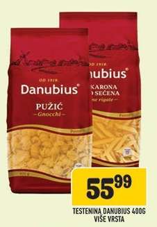 Testenina Danubius 400g