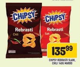 Chipsy Rebrasti Slani, Chili