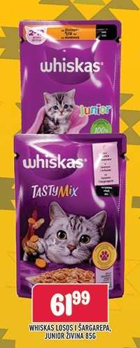 Whiskas Losos i Šargarepa, Junior Živina 85g