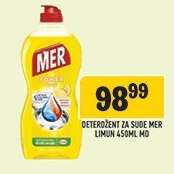 Deterdžent za suđe Mer Limun 450ml