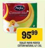 Toalet Papír Perfex Cotton Natural 4/1 3SL