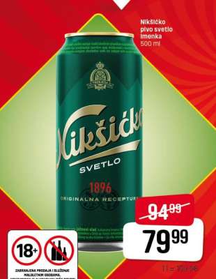 NIKŠIĆKO PIVO svetlo