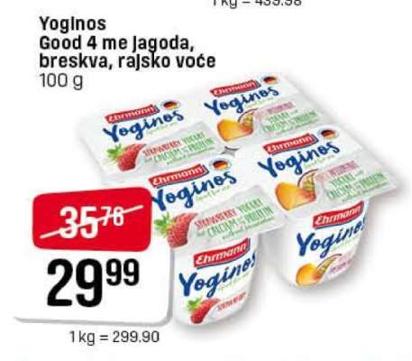 Yoginos Good 4 me Jagoda , breskva rajsko voće
