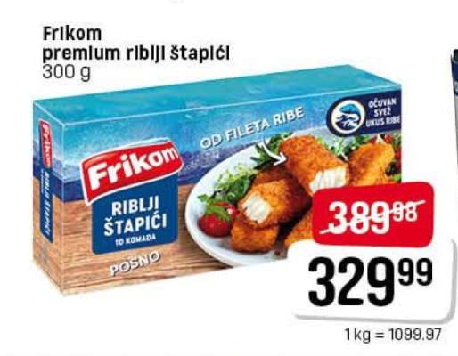 Frikom premium riblji štapići