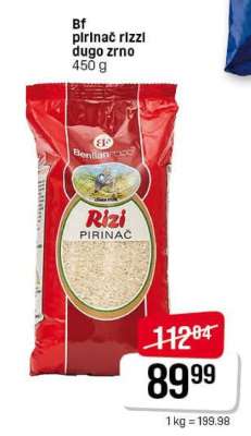 Bf pirinač rizzi dugo zrno