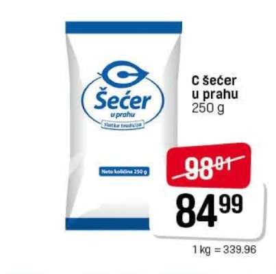 C šećer u prahu 250 g