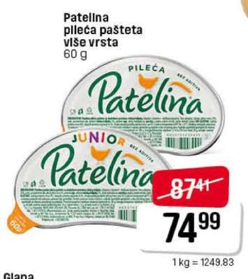 Patelina pileća pašteta više vrsta