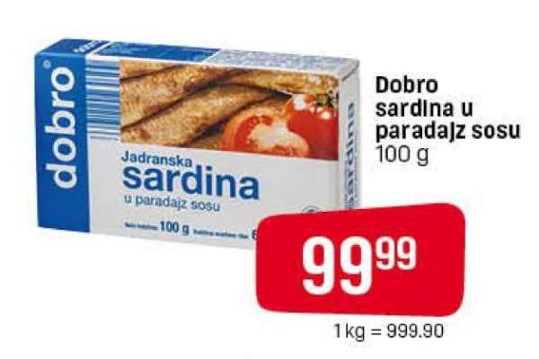 Dobro sardina u paradajz sosu