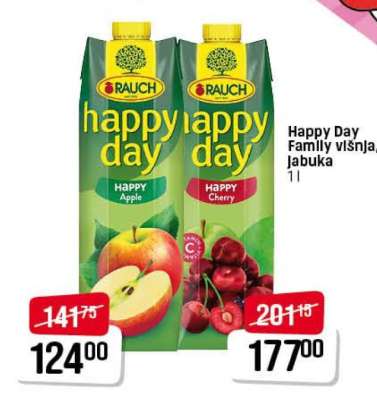 Happy Day Family višnja/jabuka 1l