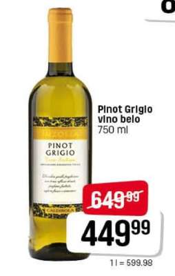 Pinot Grigio vino belo