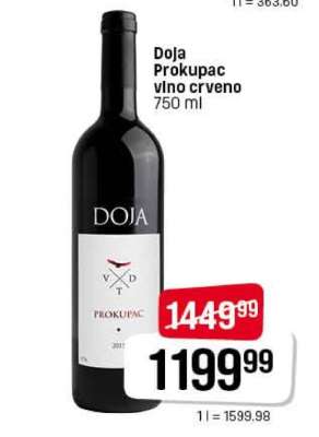 Doja Prokupac vino crveno 750 ml