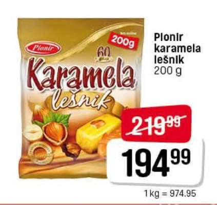 Pionir karamela lešnik