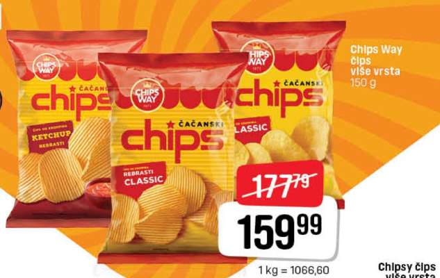 Chips Way čips više vrsta