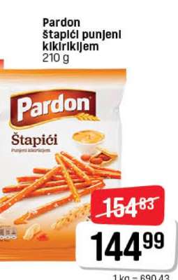 Pardon Štapići punjeni kikirikijem