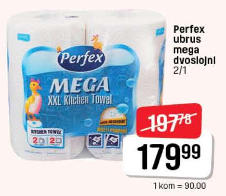 Perfex ubrus mega dvoslojni 2/1