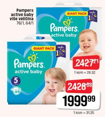 Pampers active baby