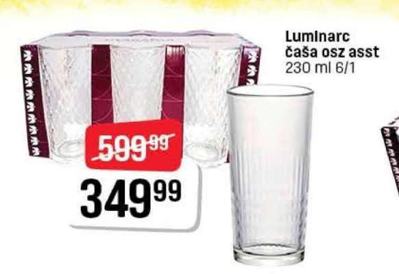 Luminarc čaša osz asst