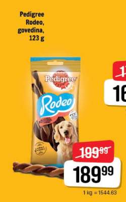 Pedigree Rodeo, govedina, 123 g