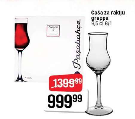 Čaša za rakiju grappa