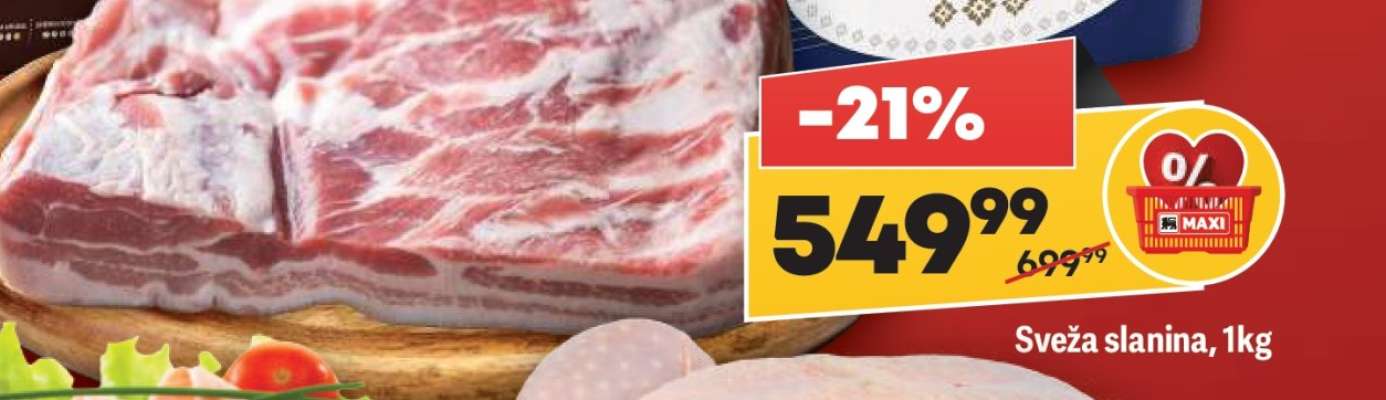 Svěží slanina, 1kg