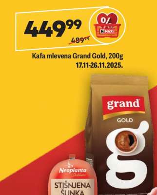 Kafa mlevena Grand Gold 200g