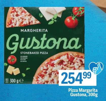 Pizza Margarita Gustona, 300g