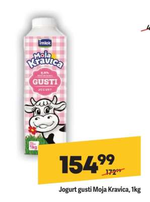 Jogurt gusti Moja kravica, 1kg