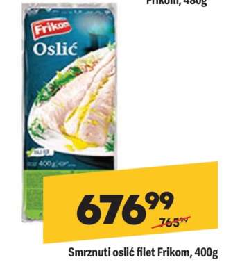 Smrznuti oslić filet Frikom 400g