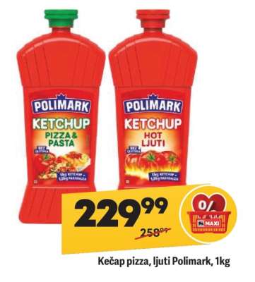 Kečap pizza ljuti Polimark 1kg
