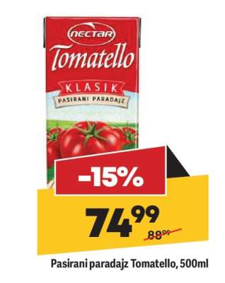 Pasirani paradajz Tomatello 500ml