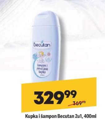 Kupka i šampon Becutan 2u1, 400ml