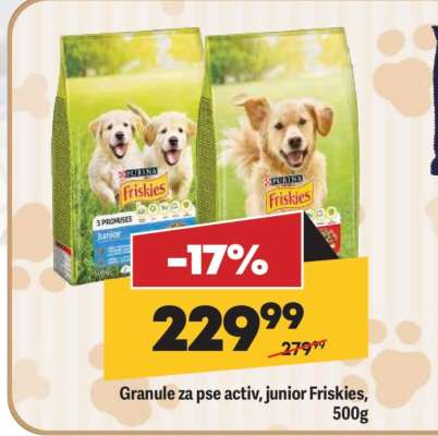Granule za pse Activ, Junior Friskies, 500g
