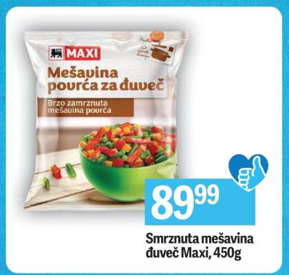Smrznuta mešavina đuveč Maxi 450g