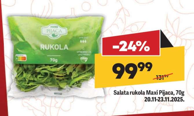 Salata rukola Maxi pijaca, 70g