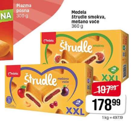 Medela štrudle smokva, mešano voće