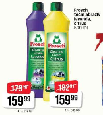 Frosch tečnl abrazlv lavanda, citrus
