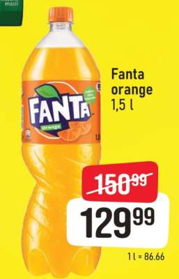 Fanta orange 1,5 l