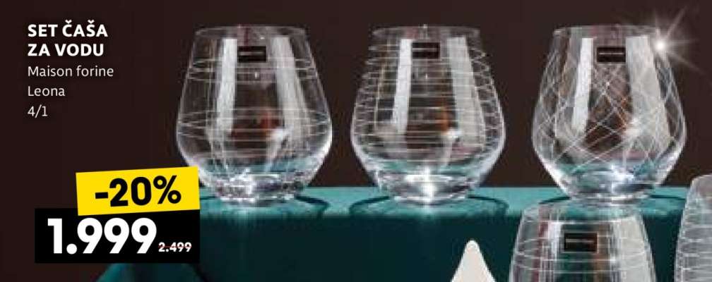 SET ČAŠA ZA VODU