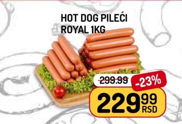 HOT-DOG PILEĆI ROYAL 1kg