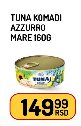 TUNA KOMADI AZZURRO MARE 160g
