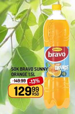 Sok Bravo Sunny Orange 1.5L