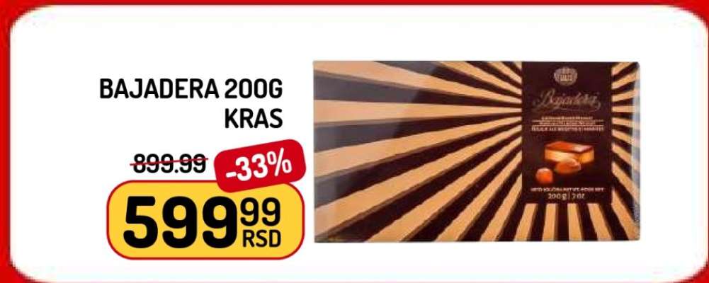 BAJADERA 200g KRAŠ
