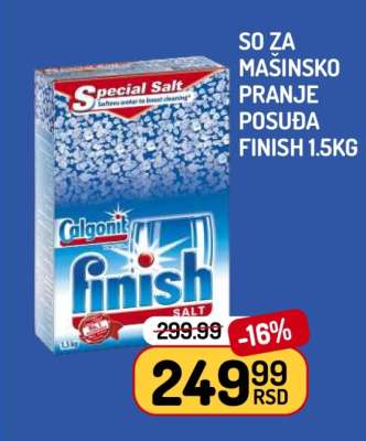 So za mašinsko pranje posuda FINISH 1.5KG