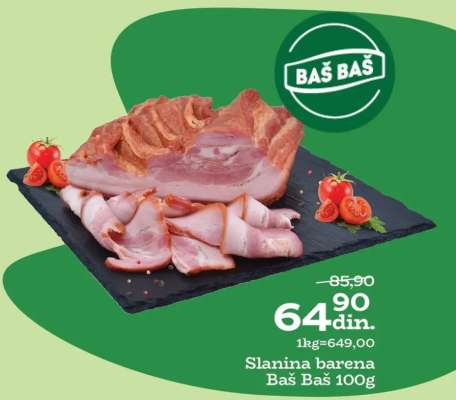 Slanina barena Baš Baš 100g