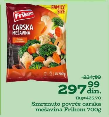 Smrznuto povrće carska mešavina Frikom 700g