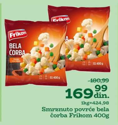 Smrznuto povrće bela čorba Frikom 400g
